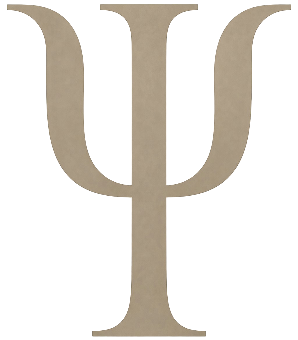 Psi symbol to represent psychology.